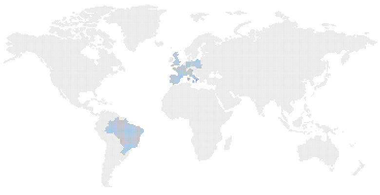 mapa Oficinas Internacionales Bru y Rubio